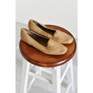 enzo angiolini flats Womans 8 Tan Leather Loafers Coastal Vacation